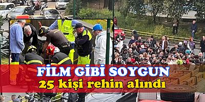 İtalya'da film gibi soygun: 25 kişi rehin alındı