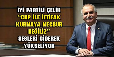 İYİ Partili Çelik: 'CHP ile ittifak kurmaya mecbur değiliz'