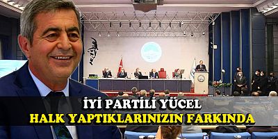 İYİ PARTİLİ YÜCEL'DEN KÜRSÜ TEPKİSİ  