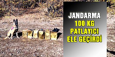 Jandarma 100 Kg Patlayıcı Madde Ele Geçirdi
