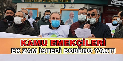 Kamu Emekçileri Cumhuriyet Meydanında Bordro Yaktı