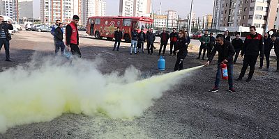 KASKİ'de Yangın Tatbikatı