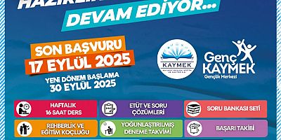KAYMEK'in Ücretsiz YKS Kursuna Kayıtlar Sürüyor