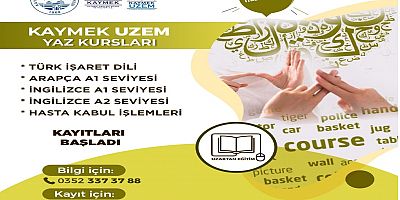 KAYMEK UZEM'in Kurs Kayıtları Başladı
