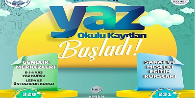 KAYMEK Yaz Kursları'na Bir Haftada 5 Bin Kayıt
