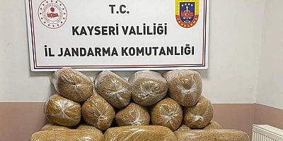 Kayseri’de 400 kilo kaçak tütün ele geçirildi