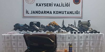 KAYSERİ DE SİLAH İMALATI VE TİCARETİ YAPAN BİR KİŞİ YAKALANDI