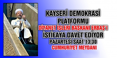 Kayseri Demokrasi Platformundan  