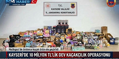 Kayseri Jandarmasından Kaçakçılara Darbe: Binlerce Kaçak Ürün Ele Geçirildi
