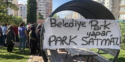Kayseri Talas’ta Parkın Belediye Tarafından Satılmasına Mahalleli Tepki Gösterdi