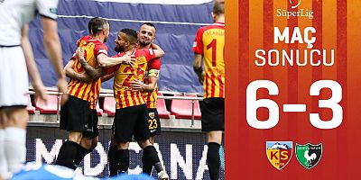 Kayserispor Denizli Spor'u Ateşin İçine Attı 6-3