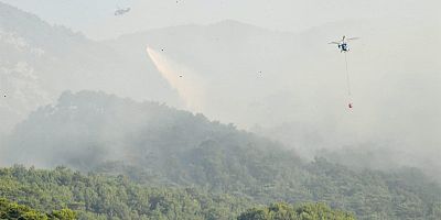 Kazdağlarındaki orman yangını devam ediyor