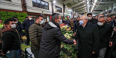 Kılıçdaroğlu, Ankara Toptancı Halini ziyaret etti
