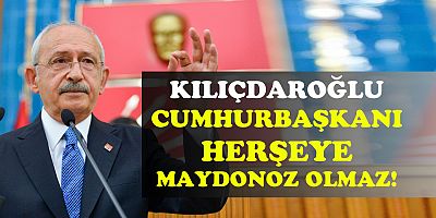 Kılıçdaroğlu: Cumhurbaşkanı her şeye maydanoz olmaz