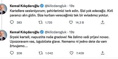 Kılıçdaroğlu, Sırpça seslendi