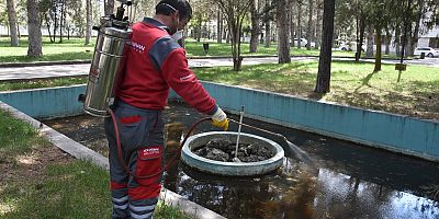 KOCASİNAN BELEDİYESİ, TÜM AÇIK ALANLARI İLAÇLIYOR