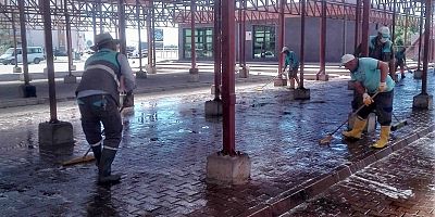 KURBAN KESİM YERLERİ DEZENFEKTE EDİLDİ