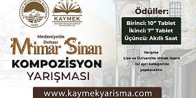 “MEDENİYETİN DEHASI MİMAR SİNAN” KOMPOZİSYON YARIŞMASINA 218 GENÇ KATILDI