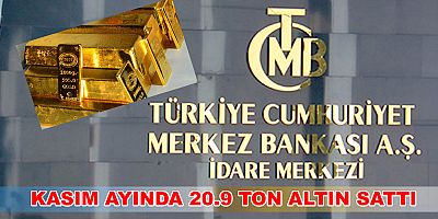 Merkez Bankası'ndan rekor altın satışı