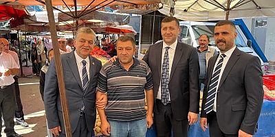 MHP İL TEŞKİLATI  DEVELİ'DE MUHTARLARLA BULUŞTU, PAZAR ESNAFINI ZİYARET ETTİ