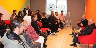 MİLLETVEKİLİ CINGI, NNYÜ GENÇ OFİSTE SÖYLEŞİYE KATILDI