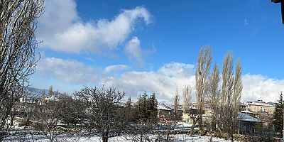 Nisan ayında kar yağdı