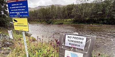 Norveç-Rusya sınırında ilginç uyarı yazısı