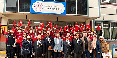 Öğrenciler gazilerle bir araya geliyor