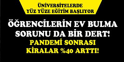 Öğrencilerin ''ev bulma sorunu'' başlıyor