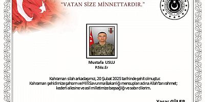 Pençe-Kilit Operasyonu: 1 şehit