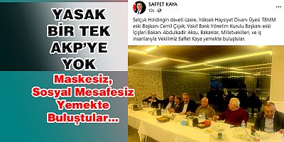 Salgında AKP'ye yasak yok mu'' dedirten kare