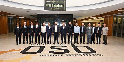 Sanayi Teknoloji Bakan Yardımcısı Oruç Baba İnan Kayseri OSB’yi Ziyaret Etti
