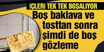 Şimdi de boş gözleme