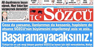 Sözcü Gazetesine Rekor Ceza!