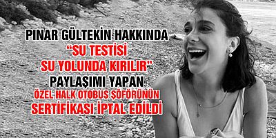 “Su testisi su yolunda kırılır” Paylaşımı Sertifika İptal Ettirdi.