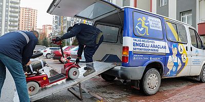 Talas Belediyesi 426 engelli aracı tamir edilerek sahiplerine ulaştırdı