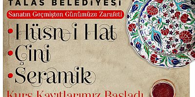 TALAS'TA YENİ KURSLAR