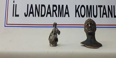 Tarihi Eser Niteliğinde 2 Heykel Ele Geçirildi