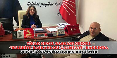 TİGAD BAŞKANI GEÇGEL CHP KAYSERİ İL BAŞKANI ÜMİT ÖZER'İ ZİYARET ETTİ