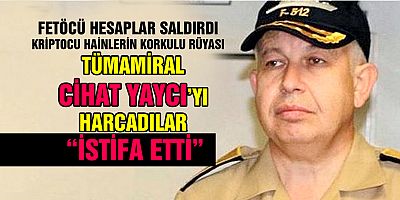 Tümamiral Cihat Yaycı istifa etti: 'Onurum, gururum incindi'