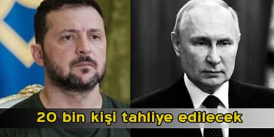 Ukrayna sınır bölgesinde 20 bin kişiyi tahliye edecek