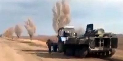 Ukraynalı çiftçi, traktörle Rus tankını çaldı