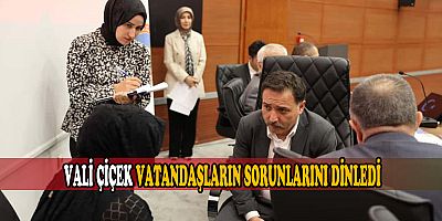 Vali Çiçek Vatandaşlarla Bir araya Geldi