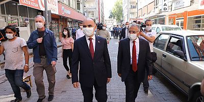 Vali Günaydın ve Başkan Büyükkılıç Covid-19 Denetiminde