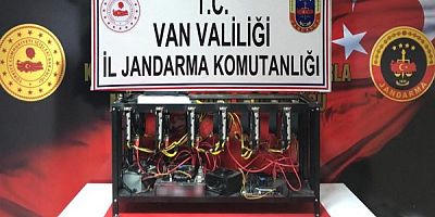 Van'da kripto para üretim cihazı ele geçirildi