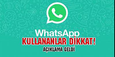 WhatsApp kullananlar dikkat!