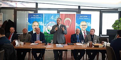 Talas Belediye Başkanı Mustafa Yalçın.Talas İlçe Milli Eğitim Müdürü Mustafa Gürbüz