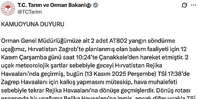 Yangın söndürme uçağıyla bağlantı kesildi