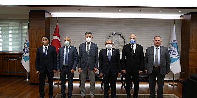 YENİ BARO BAŞKANI VE YÖNETİMİNDEN BAŞKAN BÜYÜKKILIÇ'A ZİYARET