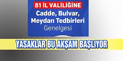 Yılbaşı Kısıtlaması Bu Akşam 21:00 de Başlıyor!